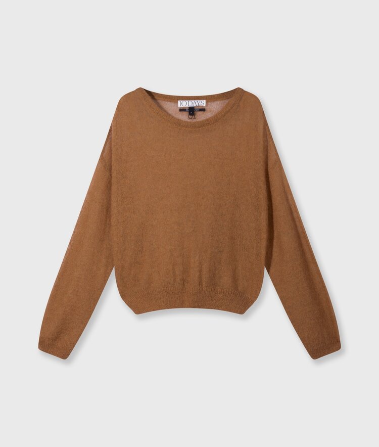 Thin knit sweater suede 10Days