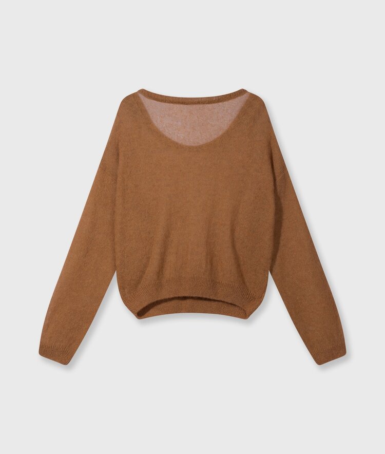 Thin knit sweater suede 10Days