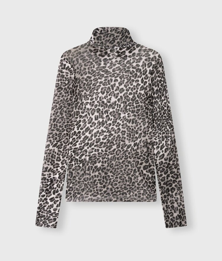 Mesh long sleeve leopard ecru 10Days