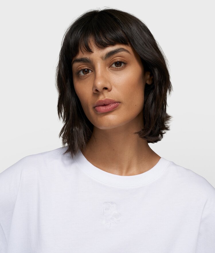 Short sleeve tee embro white 10Days