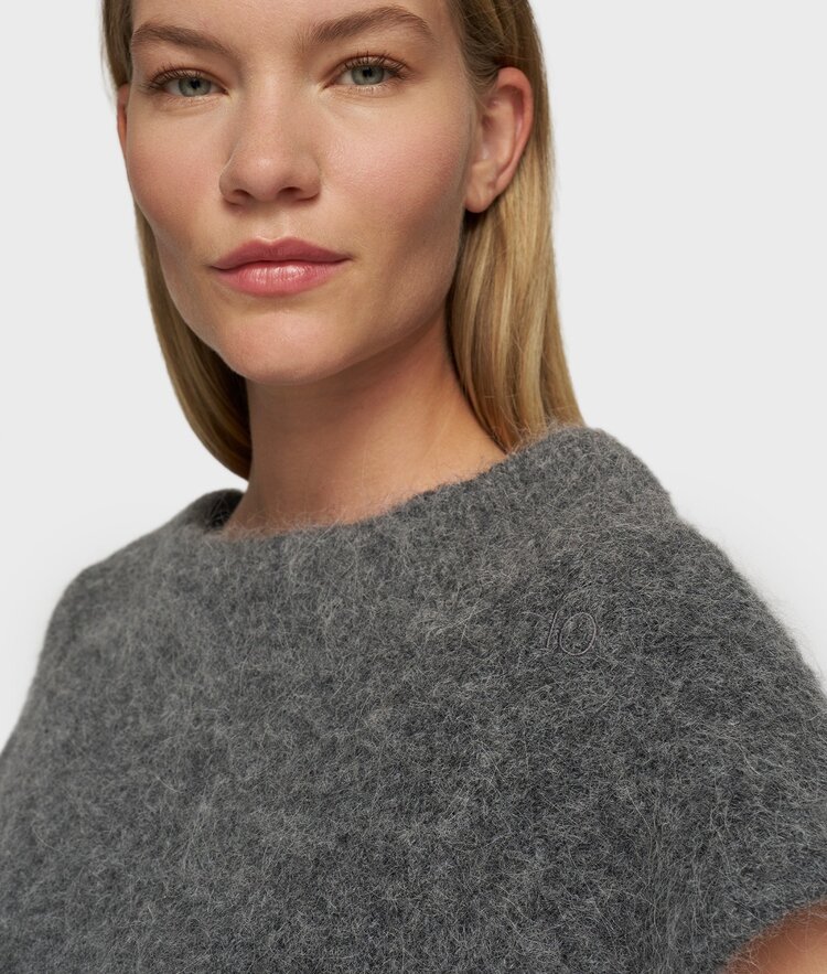 Ballon hairy knit top antra melee 10Days