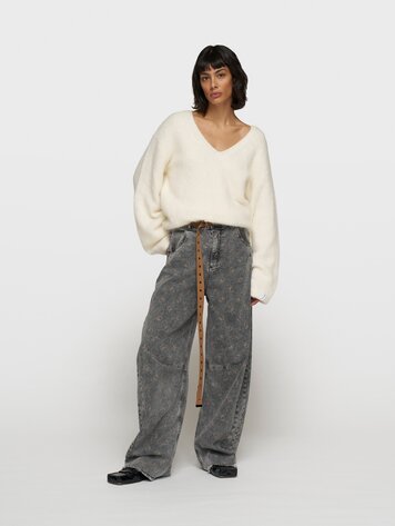 Western pants monogram black