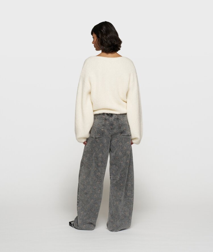 Western pants monogram black 10Days