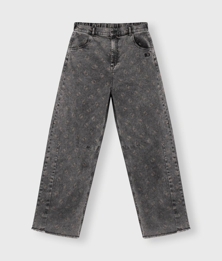 Western pants monogram black 10Days