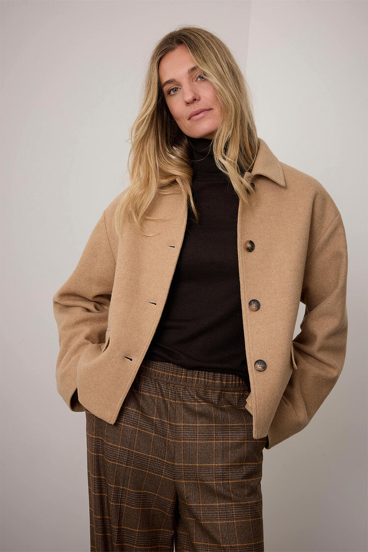 Lina jacket wool oak buff Corel