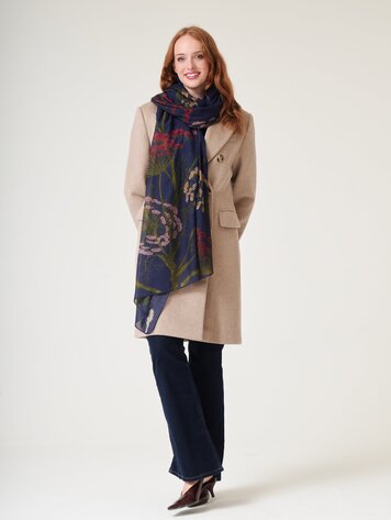 Scarf Parsley Seed Navy