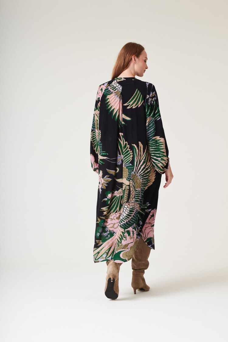 One Hundred Stars Crepe Darcy Dress Crane Emerald One Hundred Stars