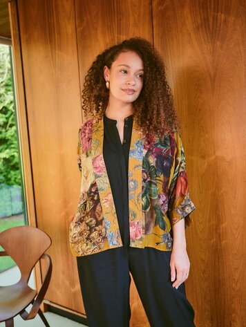 One Hundred Stars Kimono Primula Gold