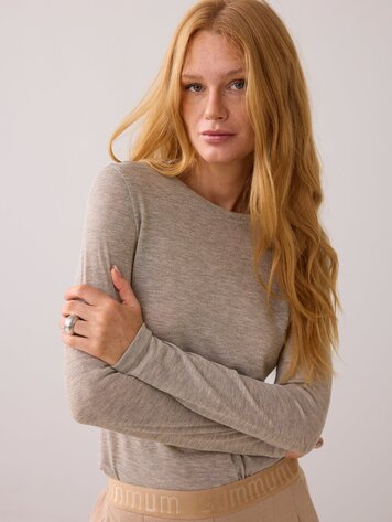 Summum Woman Top soft lurex funghi