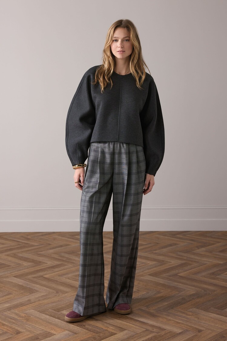 Summum Woman Trousers check black Summum Woman