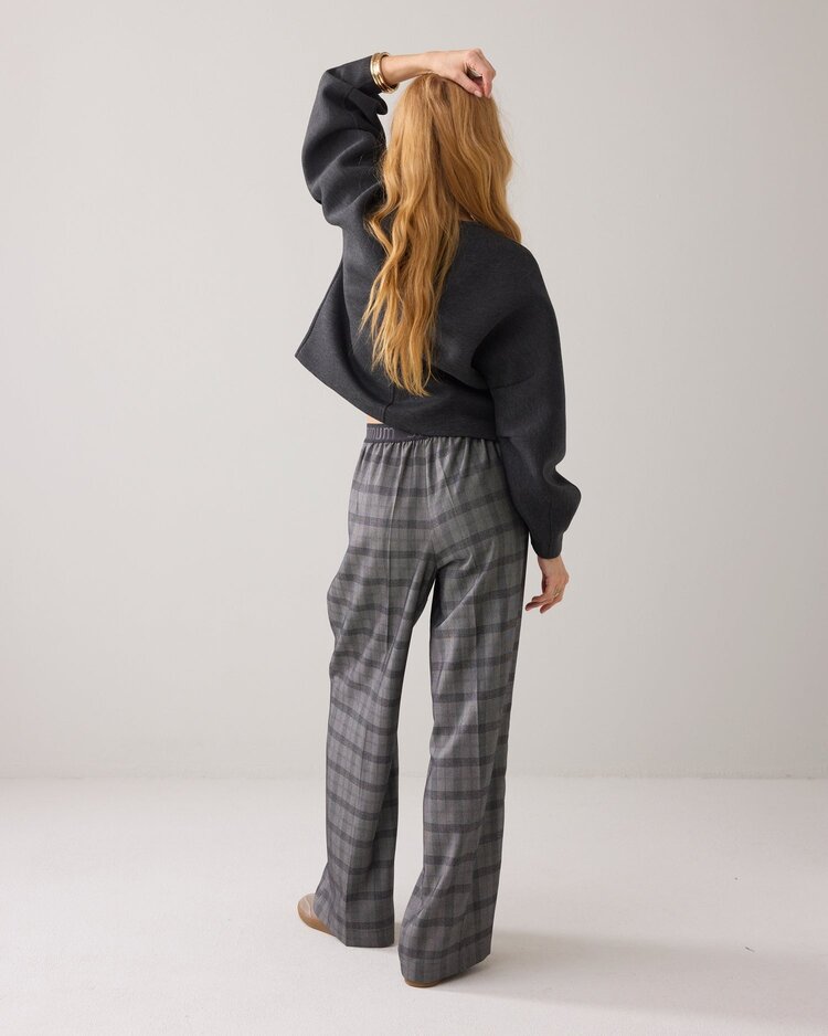 Summum Woman Trousers check black Summum Woman