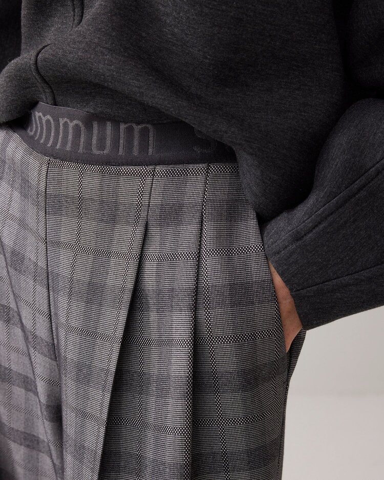 Summum Woman Trousers check black Summum Woman