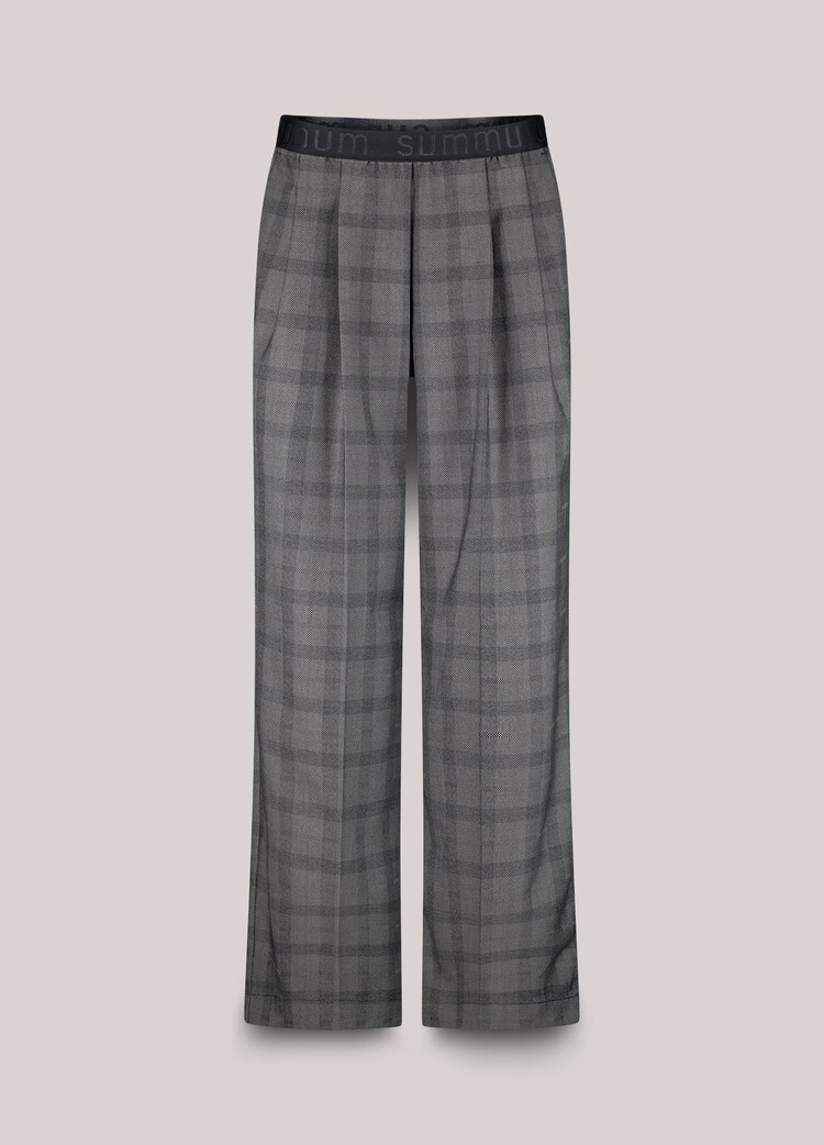 Summum Woman Trousers check black Summum Woman