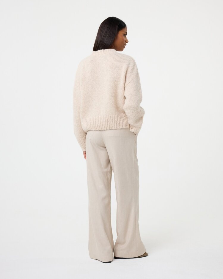 Knit-ted Billy cardigan creme Knit-ted