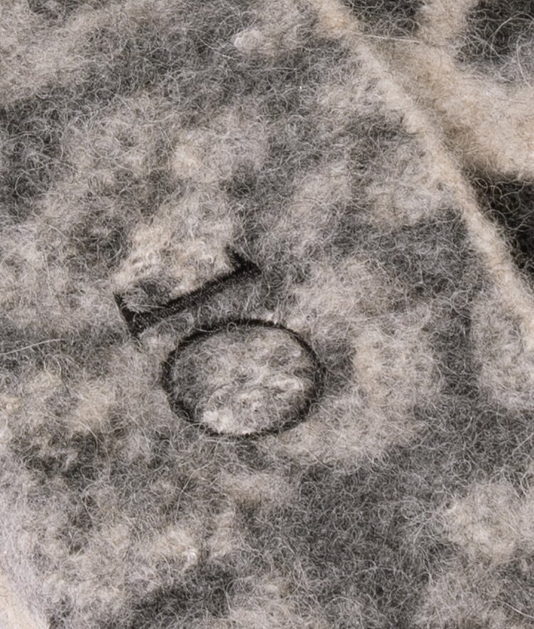 10DAYS Knit beanie leopard soft white melee 10Days