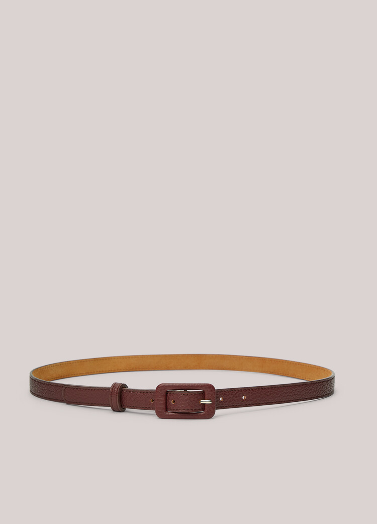 Summum Woman Belt leather buckle merlot Summum Woman