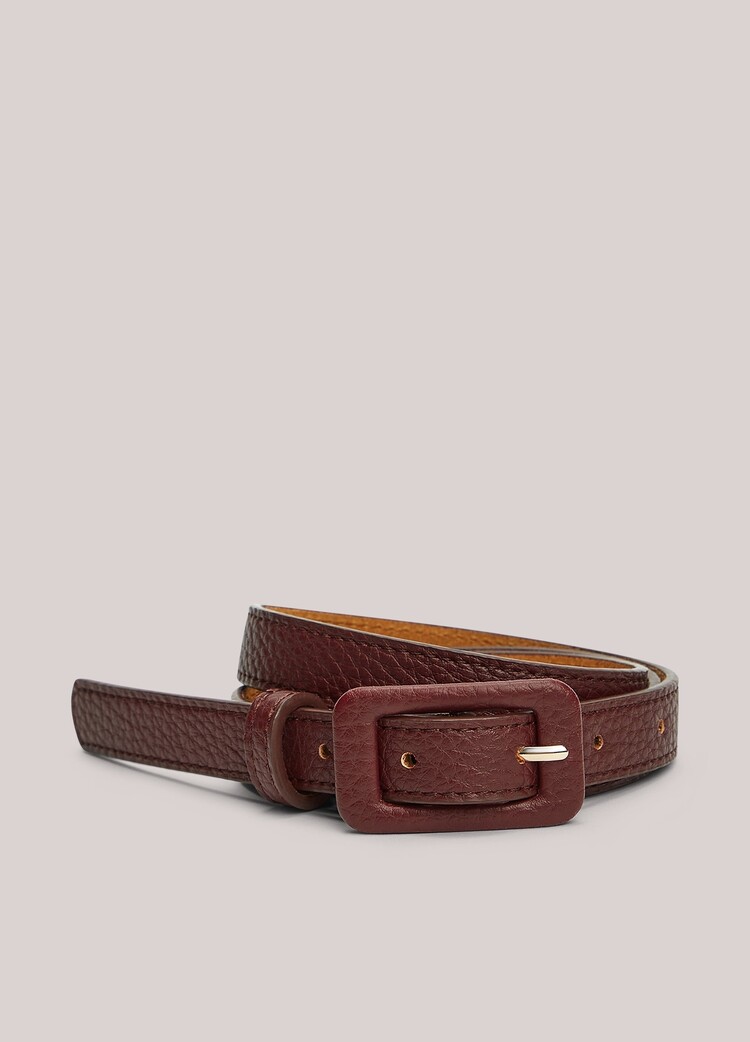 Summum Woman Belt leather buckle merlot Summum Woman