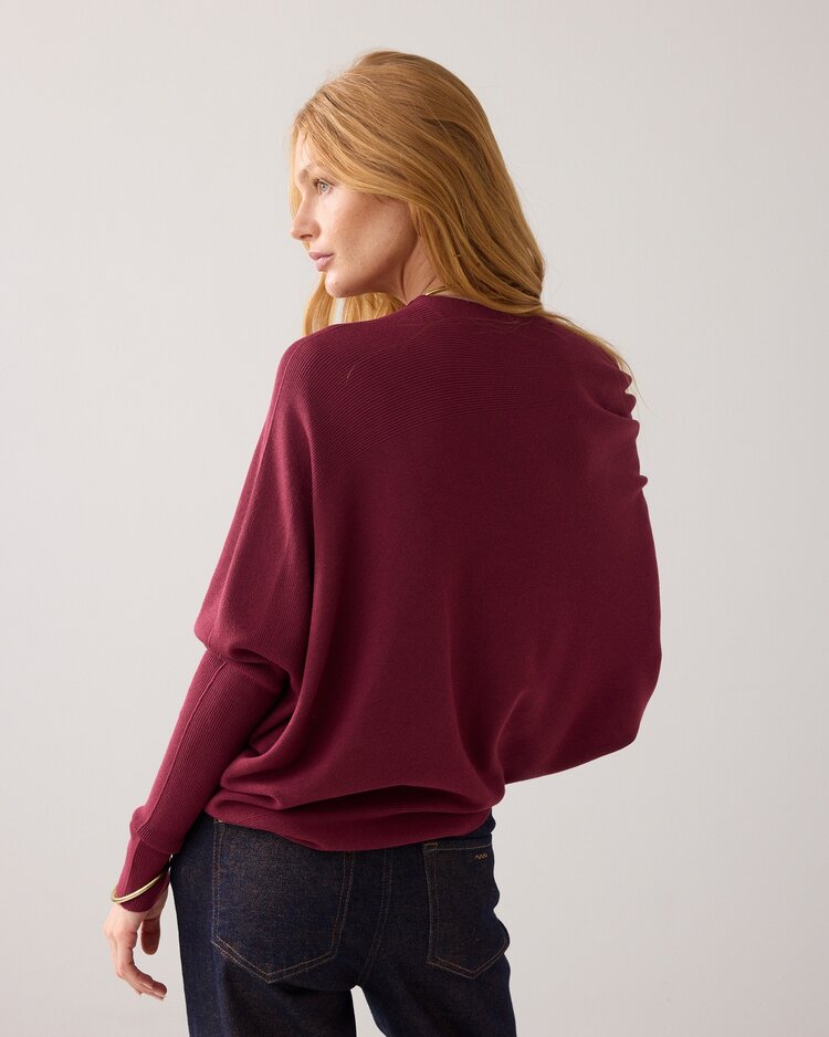 Summum Woman Sweater viscose blend knit merlot Summum Woman