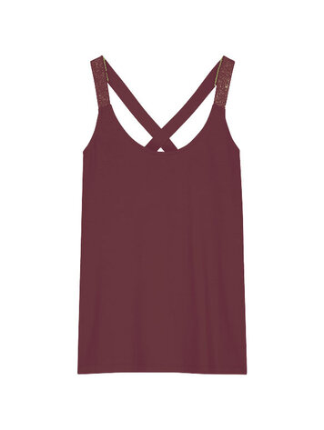 Summum Woman Basic singlet merlot