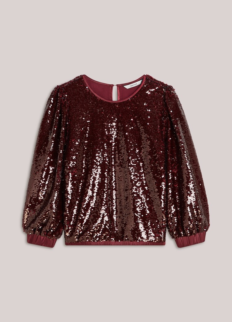 Summum Woman Top sequins merlot Summum Woman