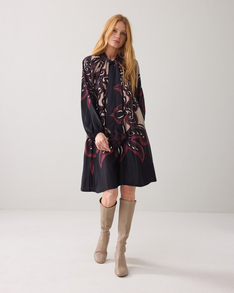 Summum Woman Dress ornament print multicolour Summum Woman