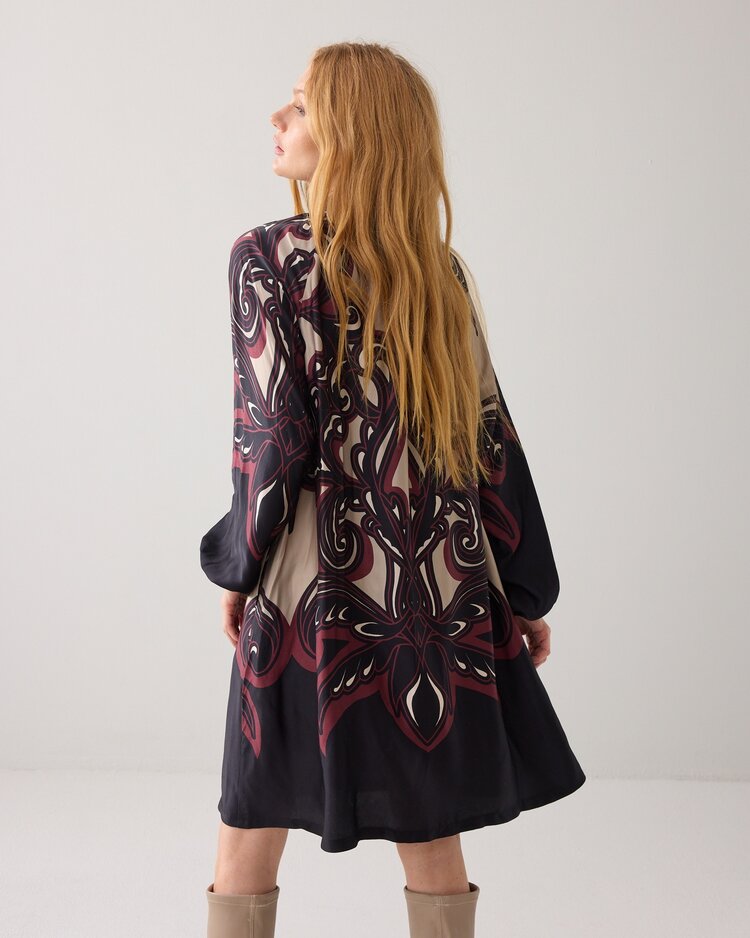 Summum Woman Dress ornament print multicolour Summum Woman