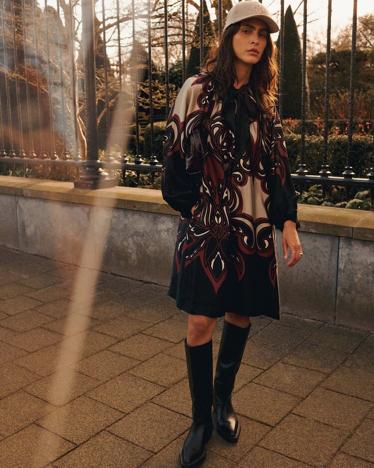 Summum Woman Dress ornament print multicolour Summum Woman