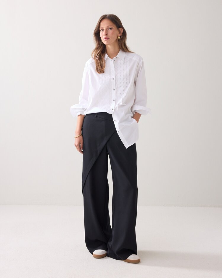Summum Woman Trousers fluid black Summum Woman