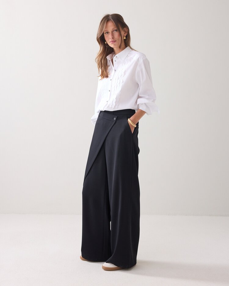 Summum Woman Trousers fluid black Summum Woman