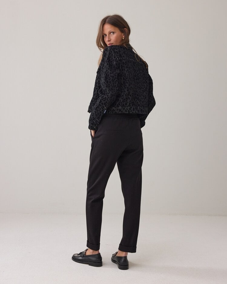 Summum Woman Trousers fitted punto milano black Summum Woman