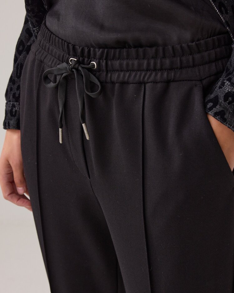 Summum Woman Trousers fitted punto milano black Summum Woman