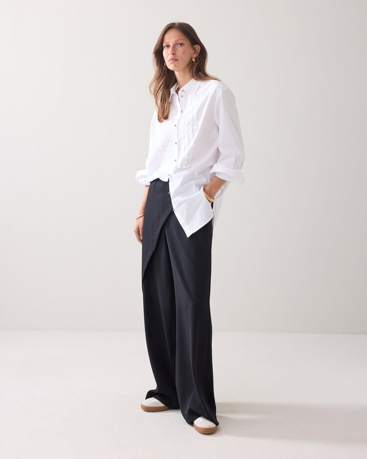 Summum Woman Blouse party poplin white Summum Woman