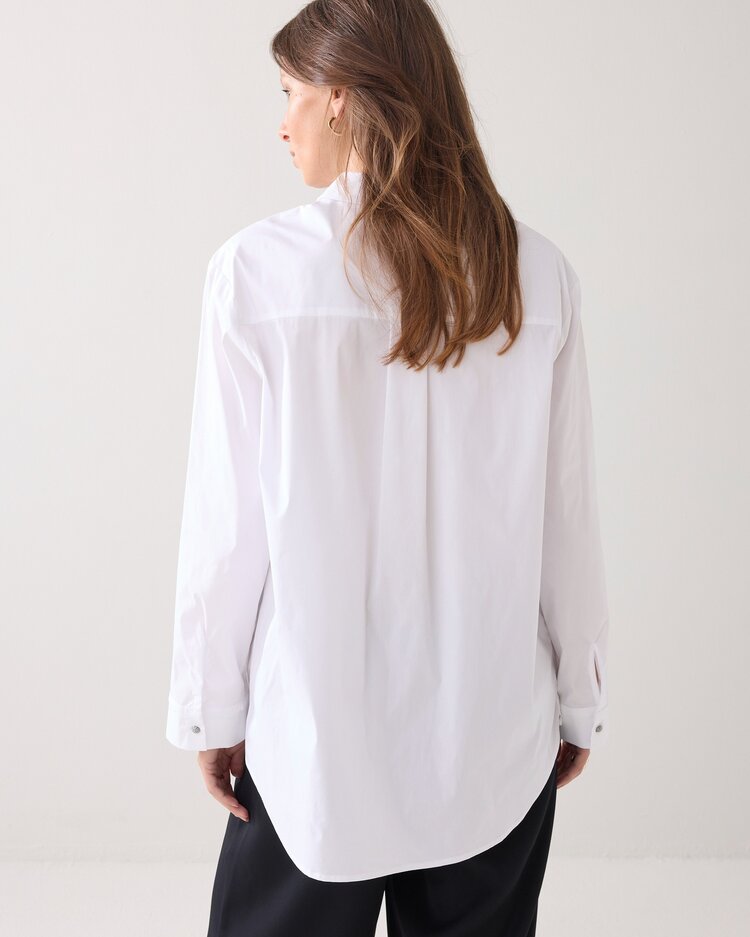 Summum Woman Blouse party poplin white Summum Woman