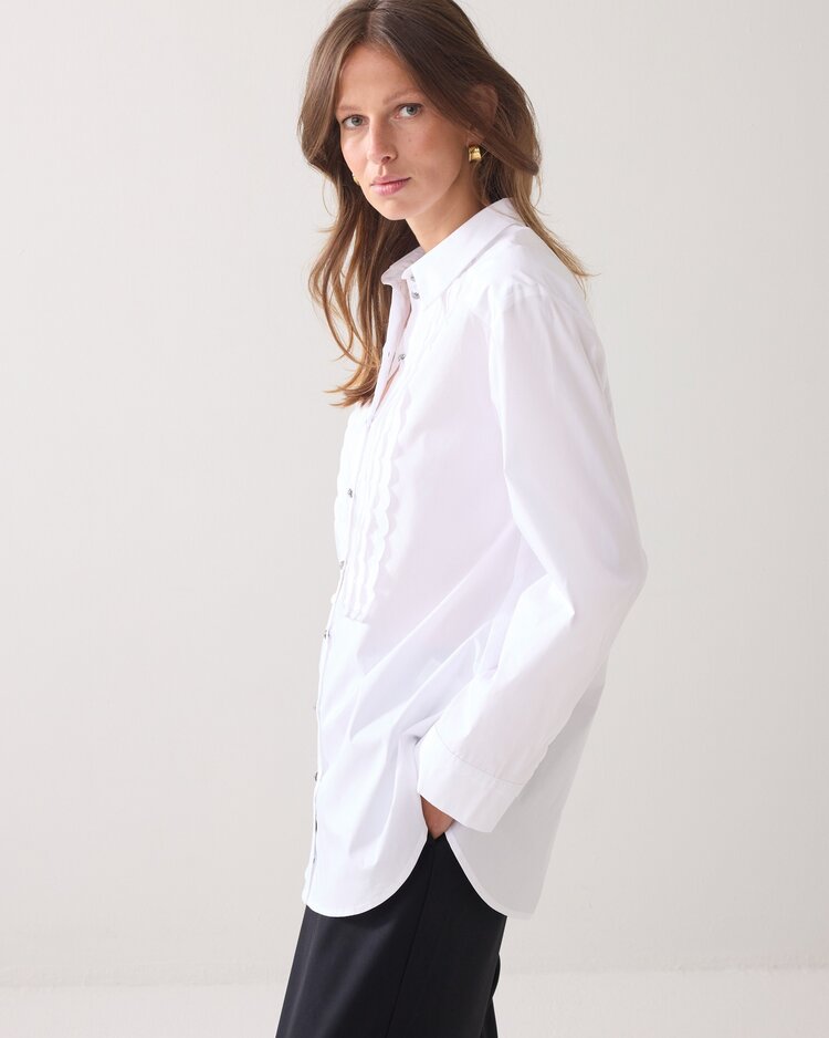 Summum Woman Blouse party poplin white Summum Woman