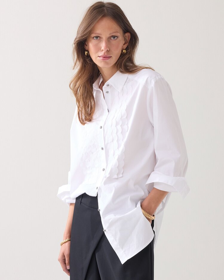 Summum Woman Blouse party poplin white Summum Woman