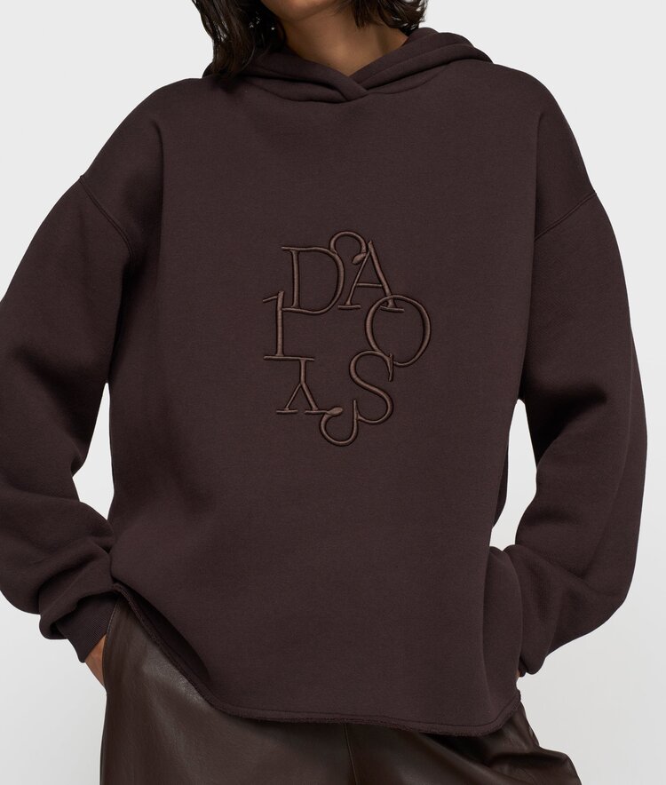 10DAYS Statement hoodie embro deep wine 10Days