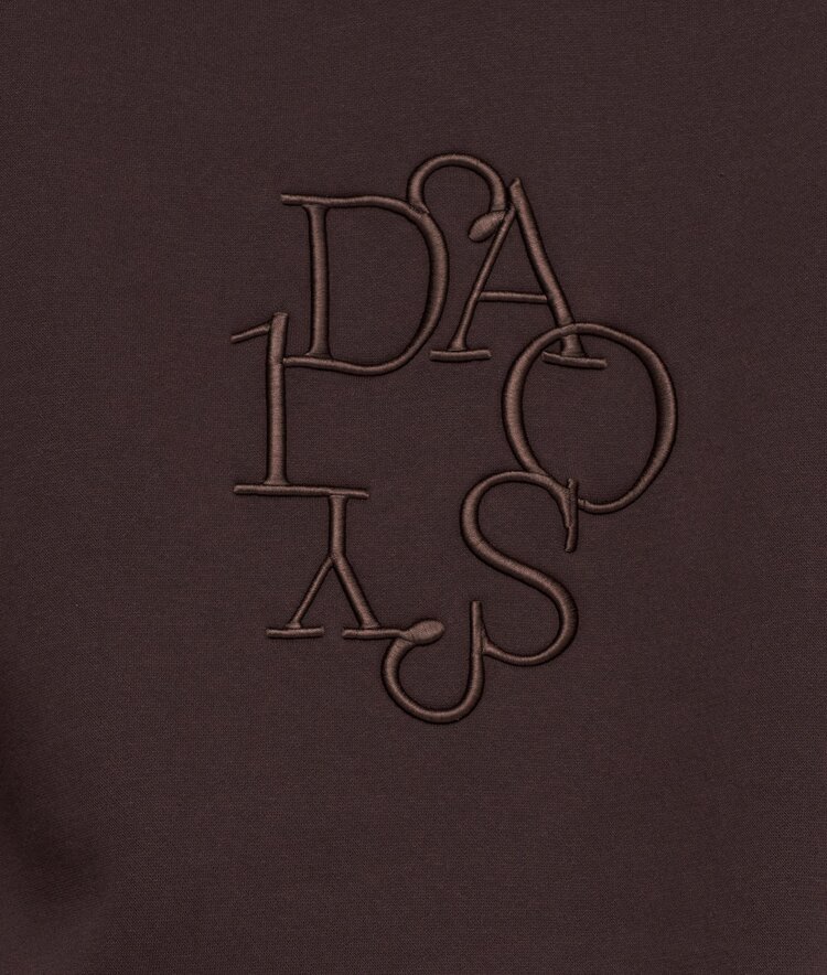 10DAYS Statement hoodie embro deep wine 10Days