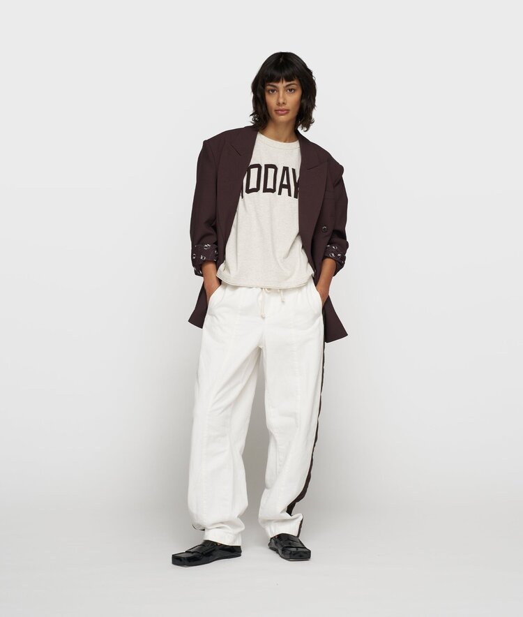 10DAYS Baseball tee 10DAYS soft white melee 10Days