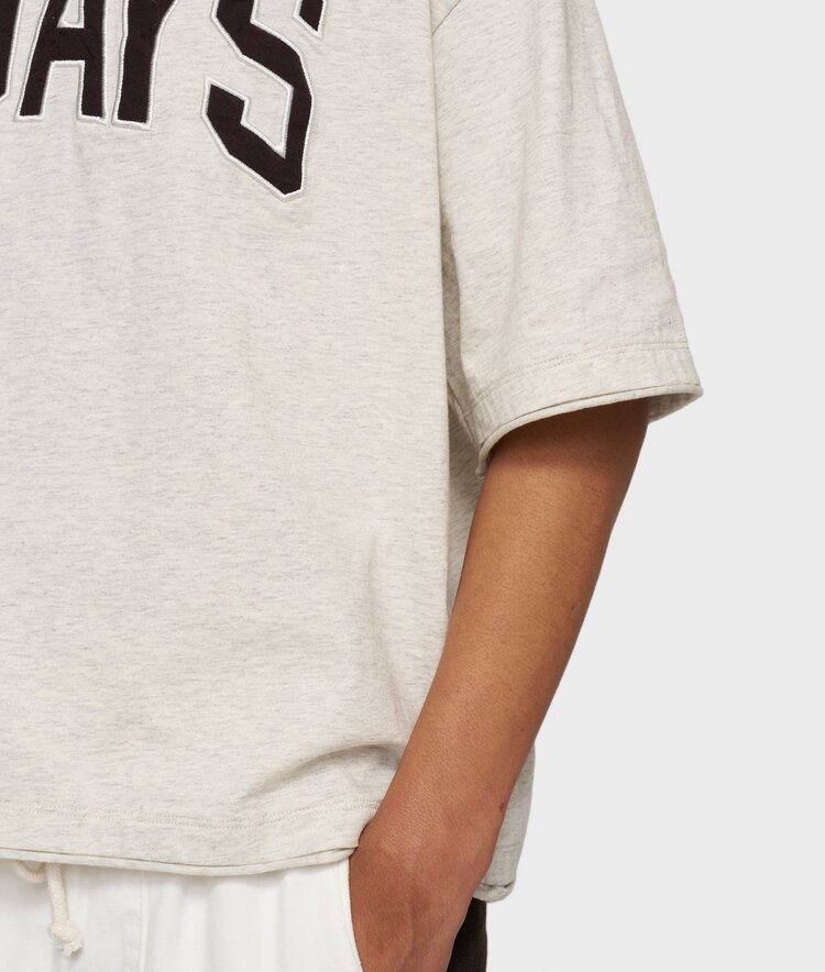 10DAYS Baseball tee 10DAYS soft white melee 10Days