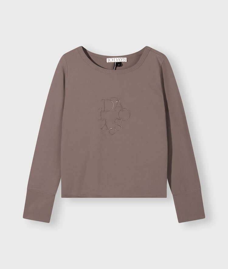 10DAYS Easy logo sweater moonrock 10Days