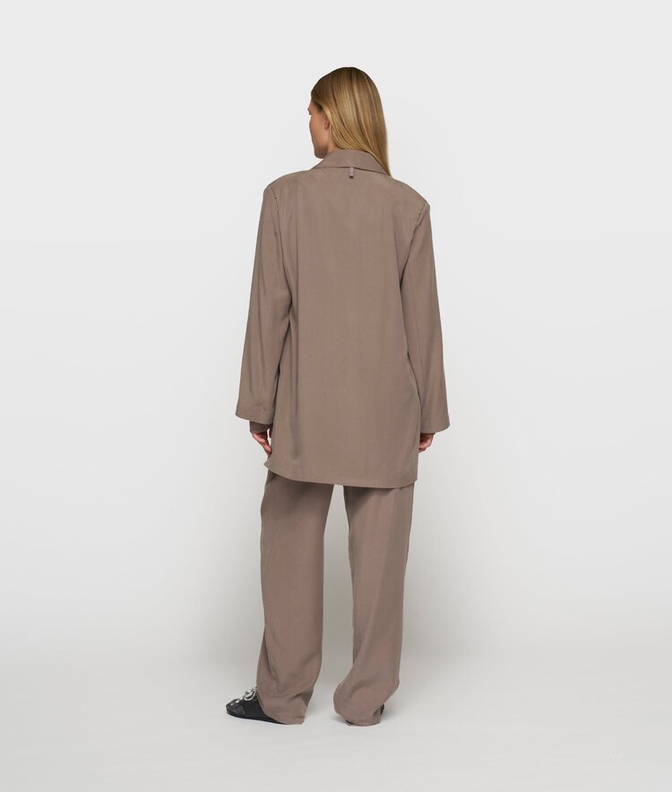 10DAYS Long flowy blazer lyocell moonrock 10Days