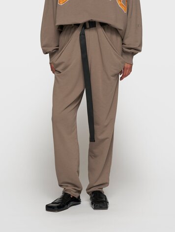 10DAYS Pleated belt jogger moonrock