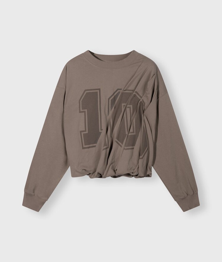 10DAYS Pleated sweater 10 moonrock 10Days