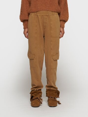 10DAYS Cargo jogger fleece suede