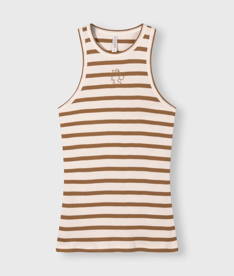 10DAYS Tank top rib ecru/suede 10Days