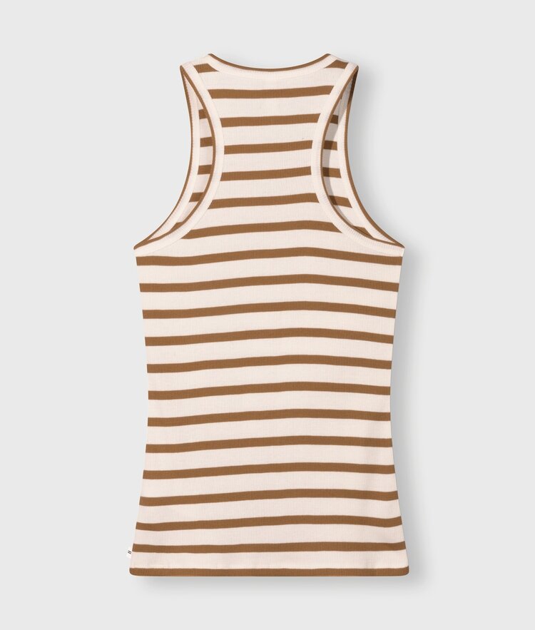 10DAYS Tank top rib ecru/suede 10Days