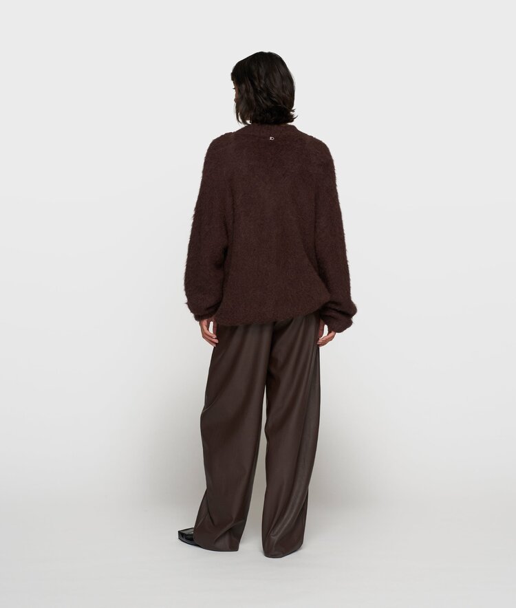 10DAYS V-neck knit sweater deep wine 10Days