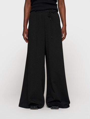 Super wide pants pinstripe black