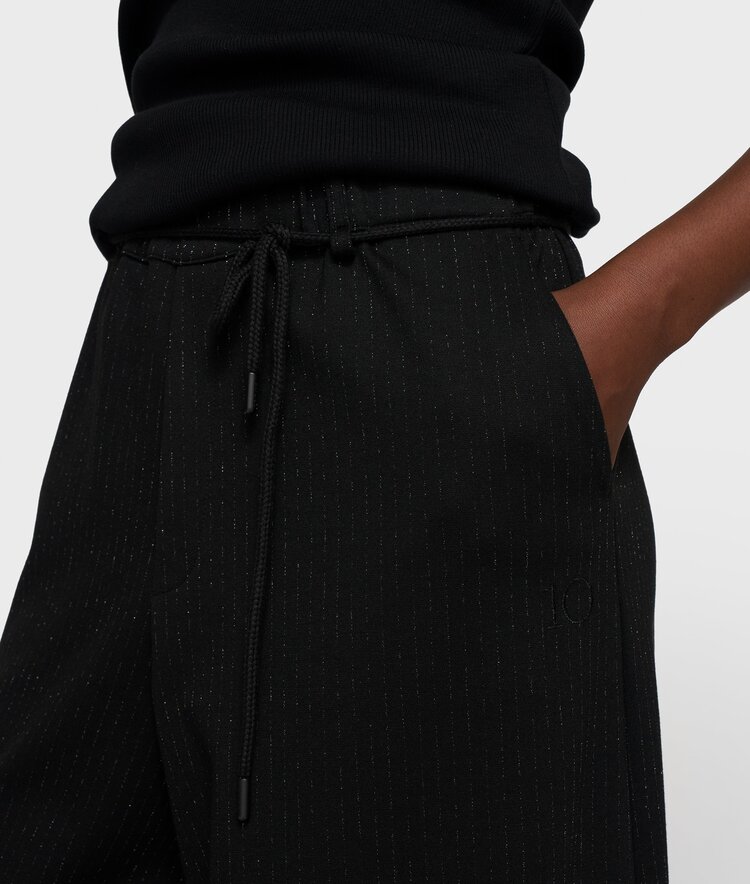 10DAYS Super wide pants pinstripe black 10Days