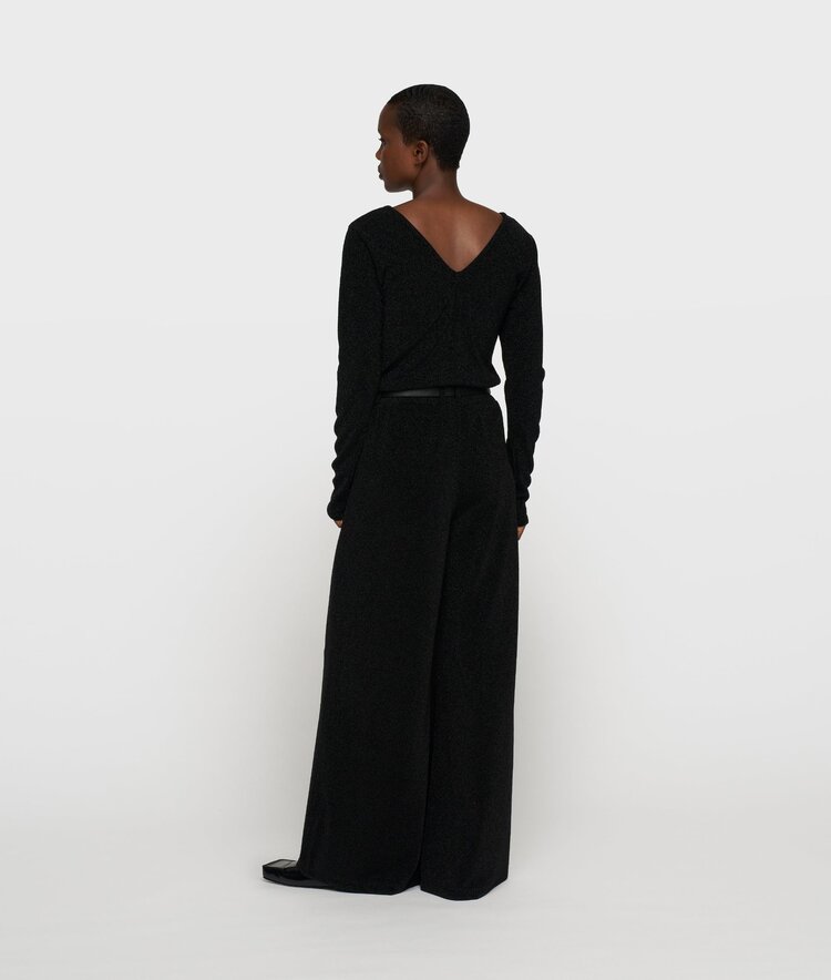 10DAYS Wide leg jogger sparkle black 10Days